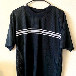 Black mesh shirt